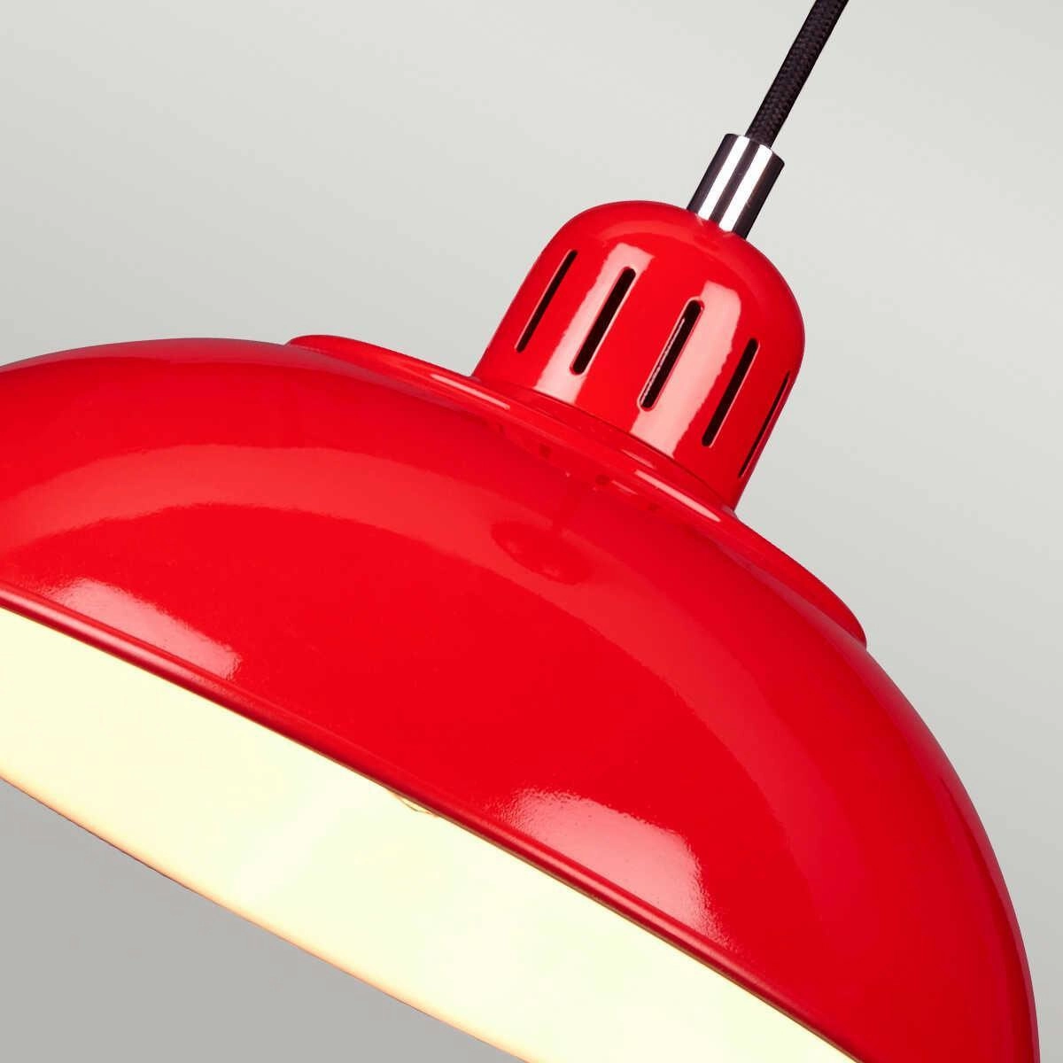 Elstead Lighting Franklin 1 Light Red Ceiling Pendant
