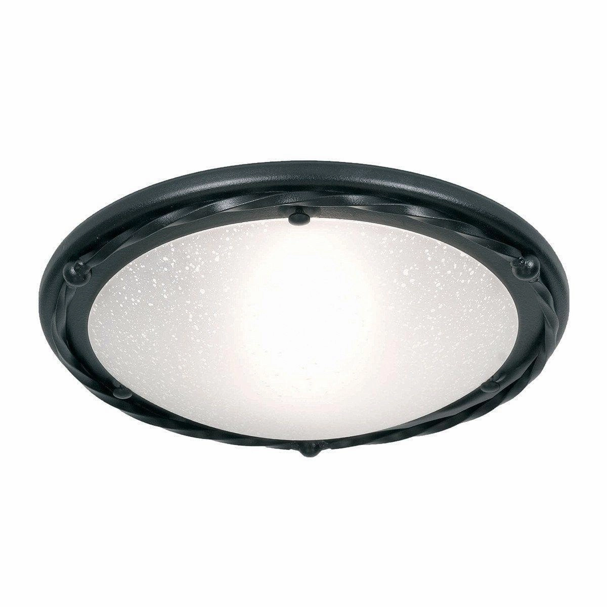 Elstead Lighting Pembroke Black Flush Ceiling Light simple ceiling design light