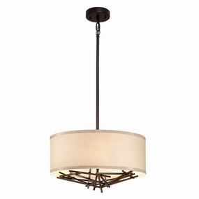 Elstead Lighting Taiko 3 Light Bronze Ceiling Pendant modern ceiling lamp