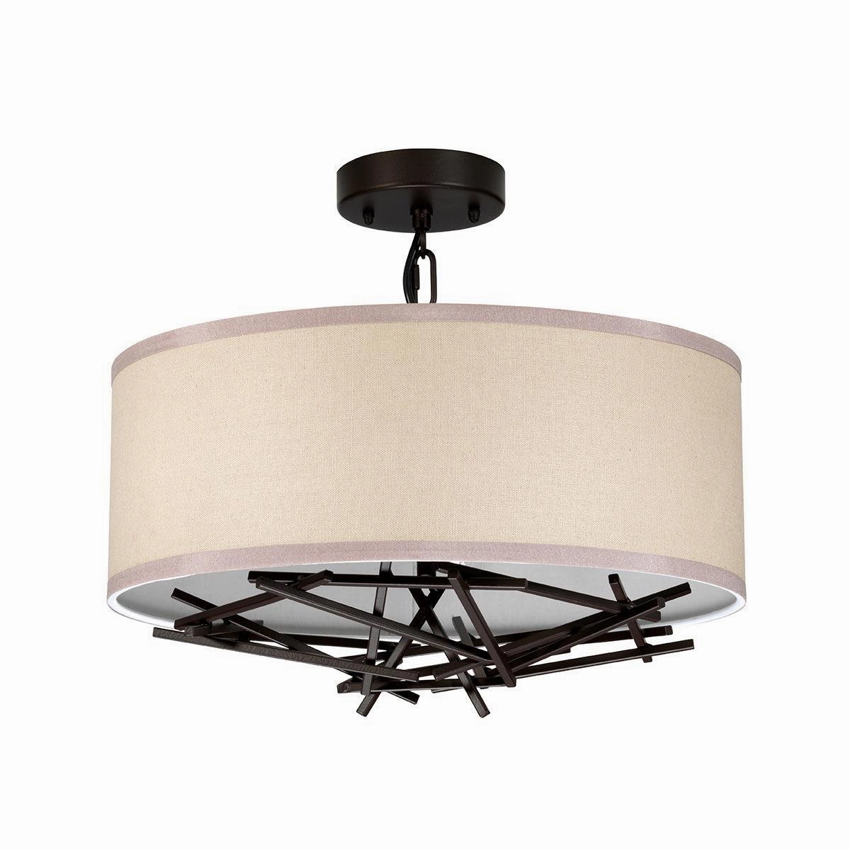 Elstead Lighting Taiko 3 Light Bronze Ceiling Pendant