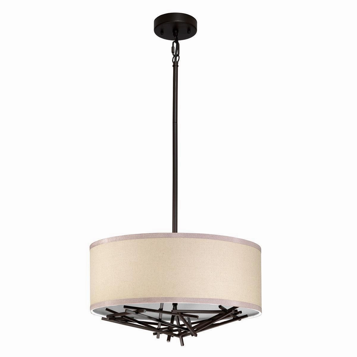 Elstead Lighting Taiko 3 Light Bronze Ceiling Pendant