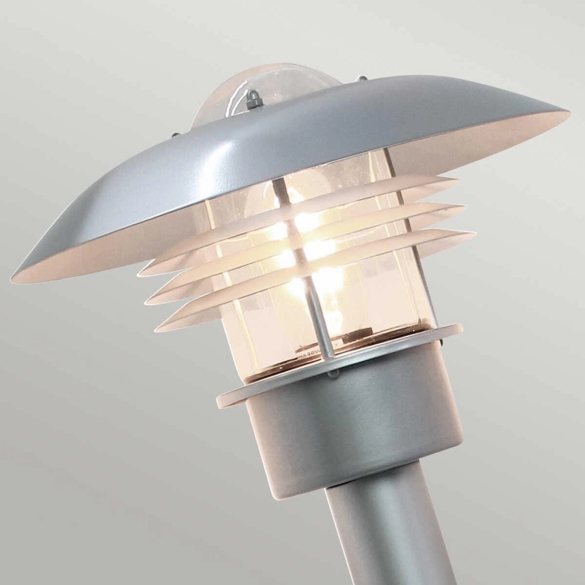 Elstead Malmo Silver Outdoor Bollard Light