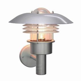 Elstead Malmo Silver Outdoor Wall Light outdoor wall lamp