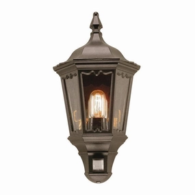 Elstead Medstead Black Outdoor PIR Half Wall Light outdoor wall lamp