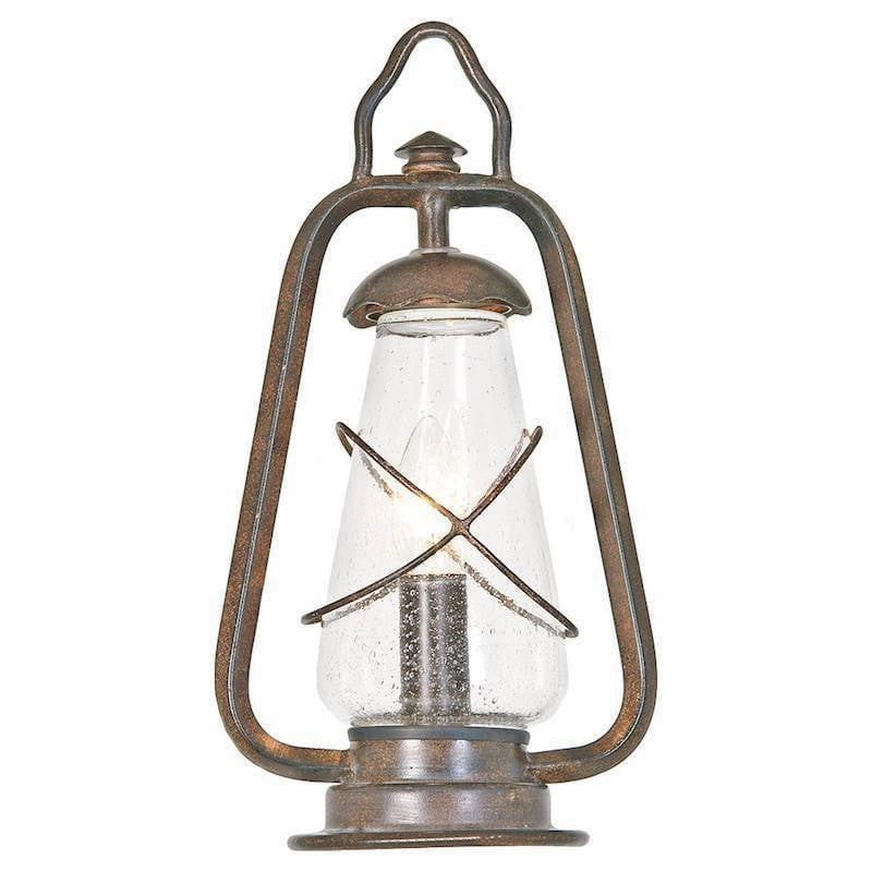 Elstead Miners Old Bronze Outdoor Pedestal Lantern outdoor wall lamp