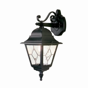 Elstead Norfolk Black Outdoor Downlighter Wall Light outdoor wall lamp