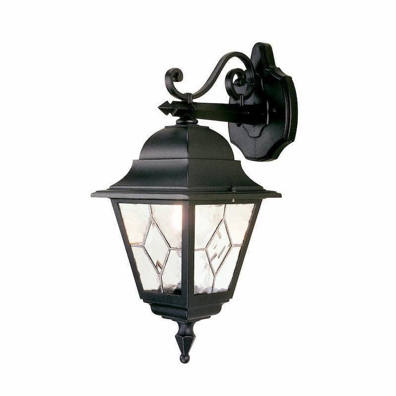 Elstead Norfolk Black Outdoor Downlighter Wall Light outdoor wall lamp