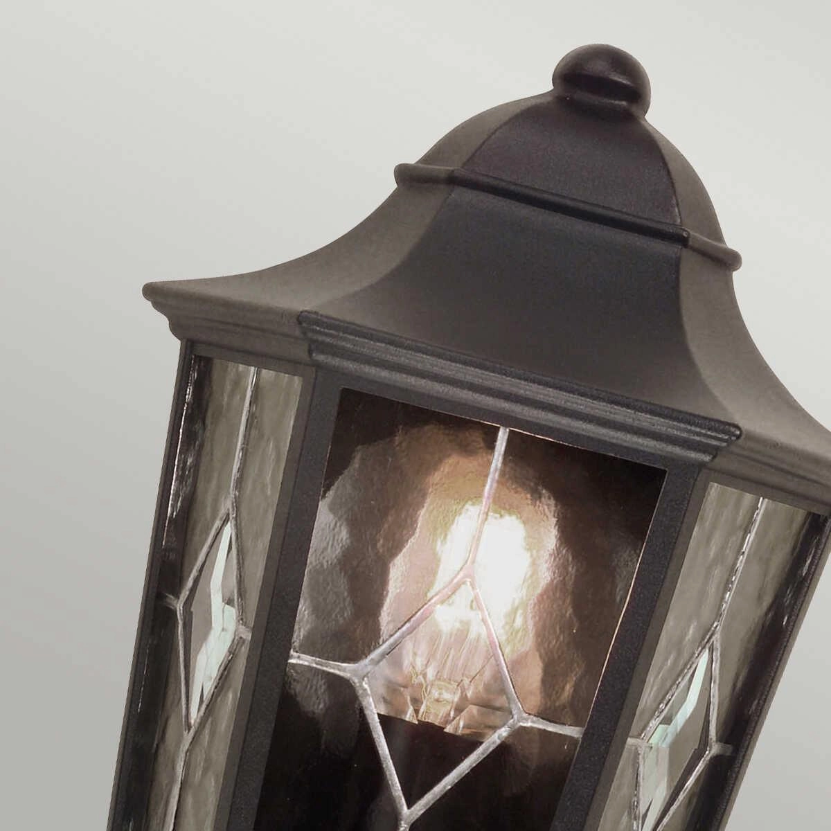 Elstead Norfolk Black Outdoor Half Wall Light