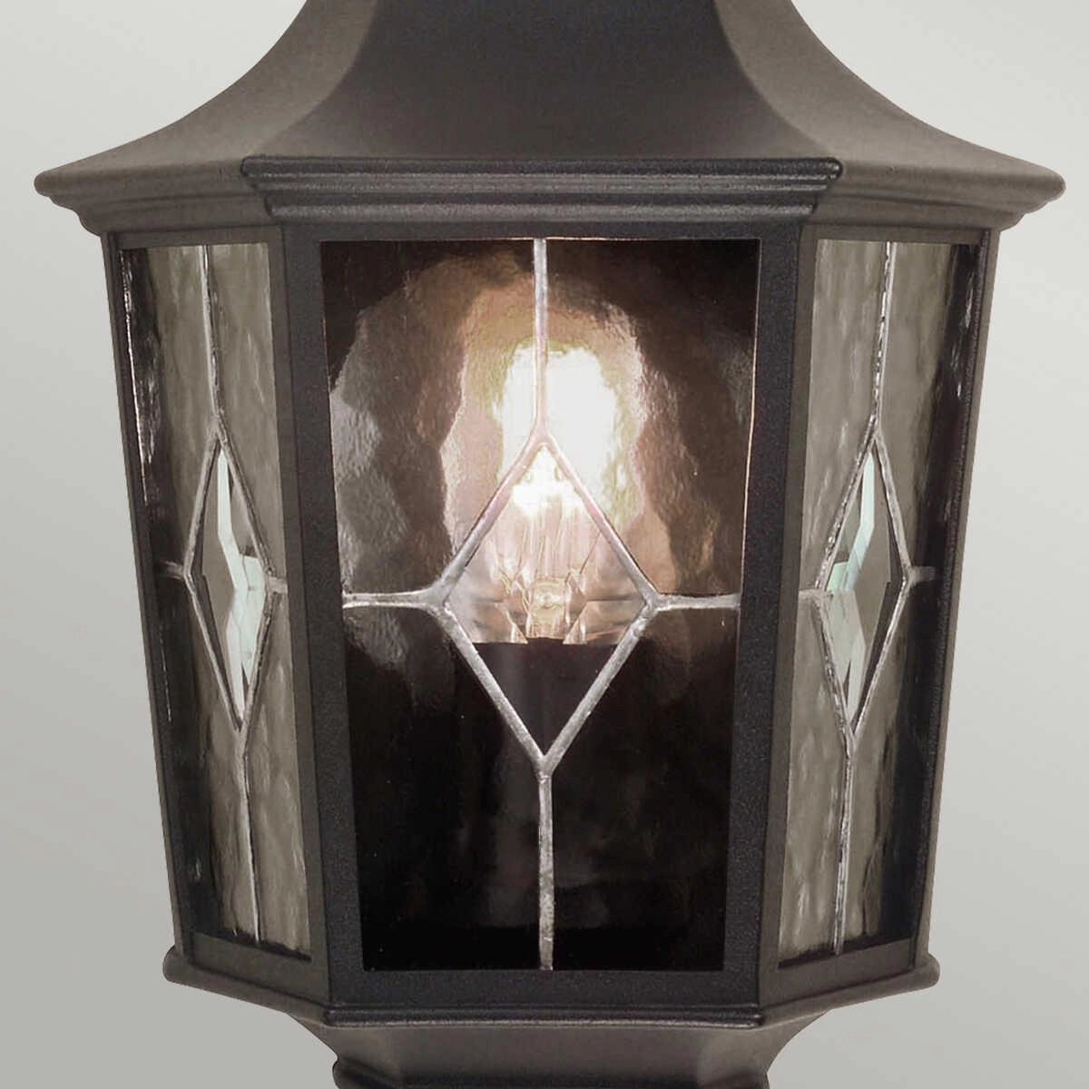 Elstead Norfolk Black Outdoor Half Wall Light