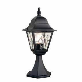 Elstead Norfolk Black Outdoor Pedestal Lantern outdoor wall lamp