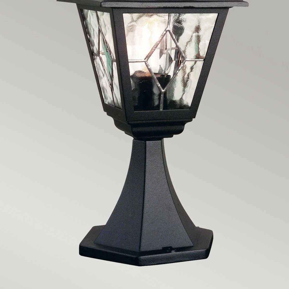 Elstead Norfolk Black Outdoor Pedestal Lantern
