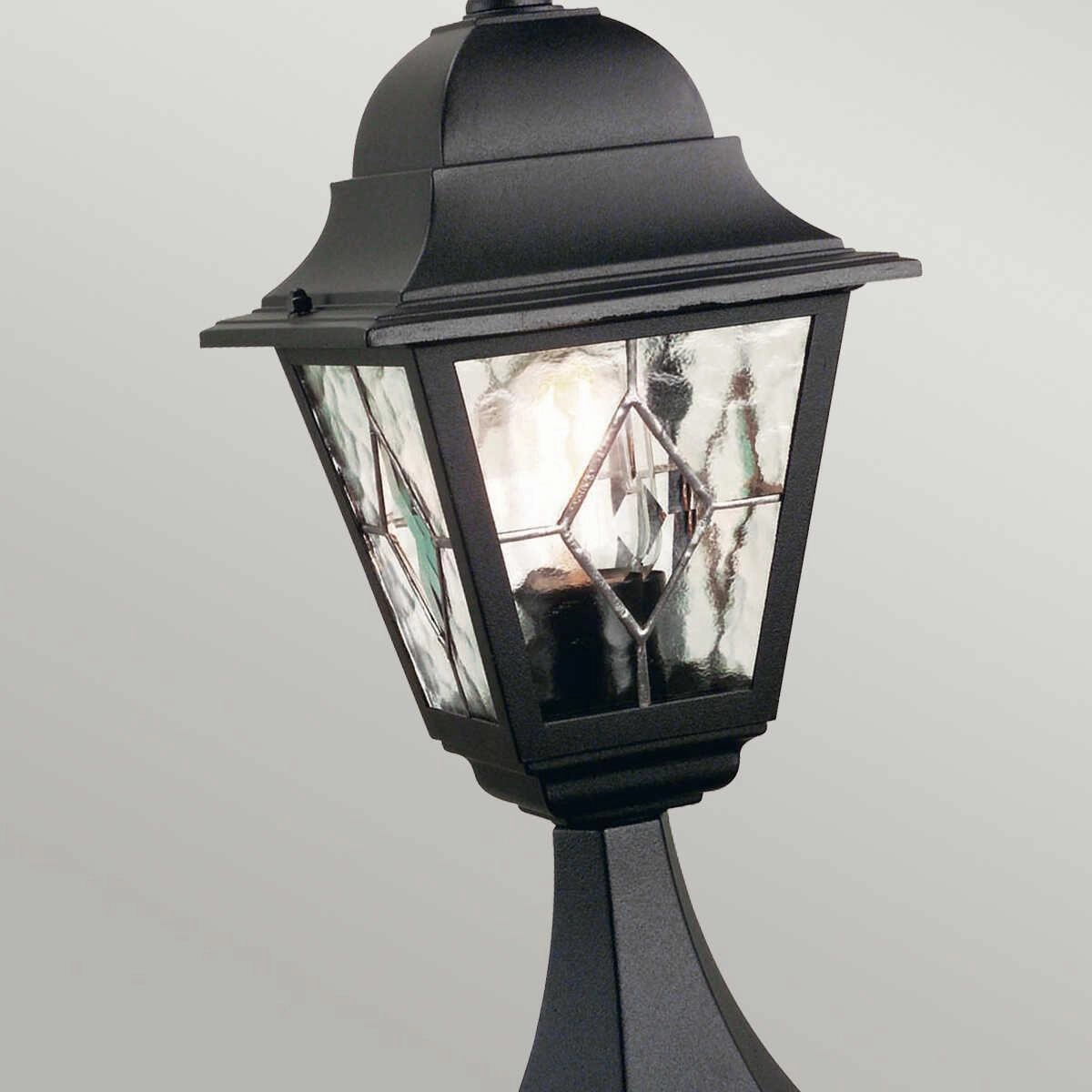 Elstead Norfolk Black Outdoor Pedestal Lantern