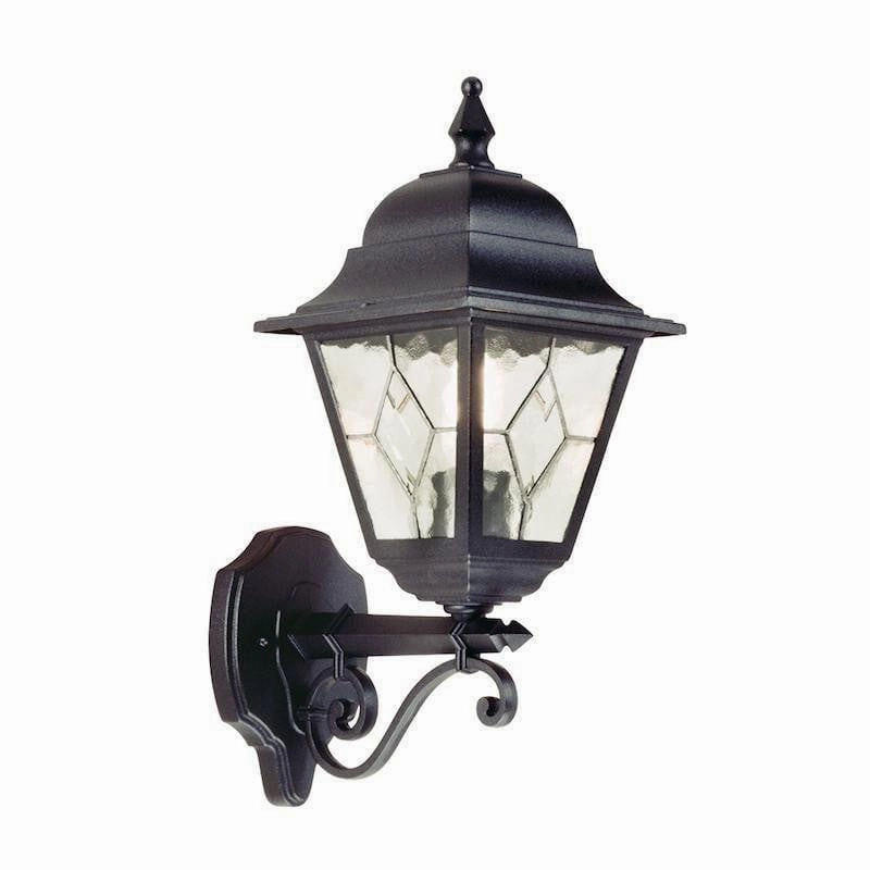 Elstead Norfolk Black Outdoor Uplighter Wall Light outdoor wall lamp