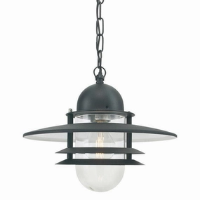 Elstead Oslo Black Outdoor Pendant Light outdoor wall lamp