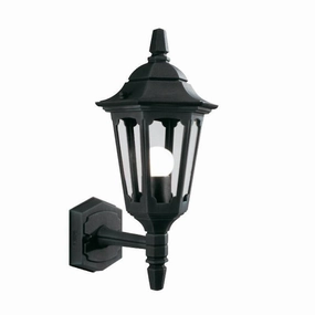 Elstead Parish Black Outdoor Mini Uplighter Wall Light outdoor wall lamp