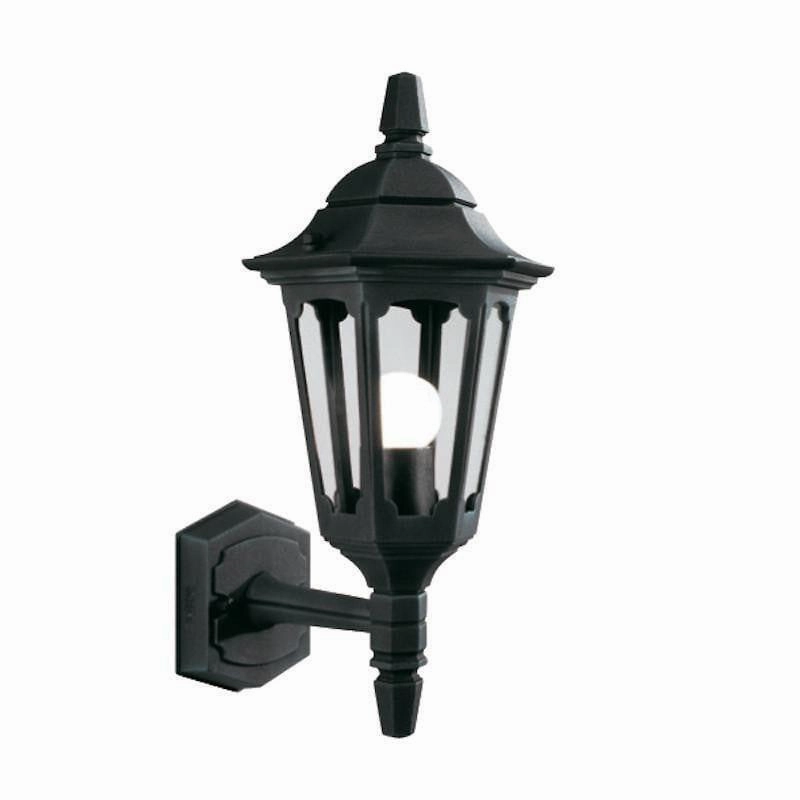 Elstead Parish Black Outdoor Mini Uplighter Wall Light outdoor wall lamp