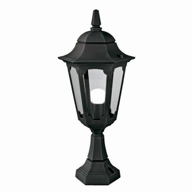 Elstead Parish Black Outdoor Pedestal Lantern outdoor wall lamp