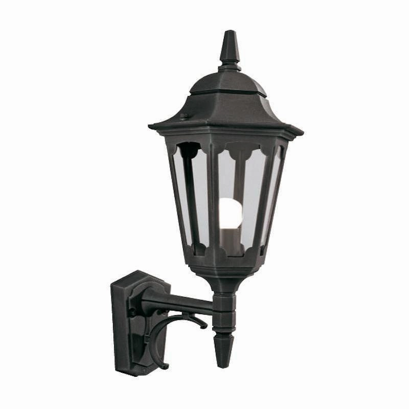Elstead Parish Black Outdoor Uplighter Wall Light outdoor wall lamp