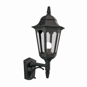 Elstead Parish Black Outdoor Uplighter Wall Light outdoor wall lamp