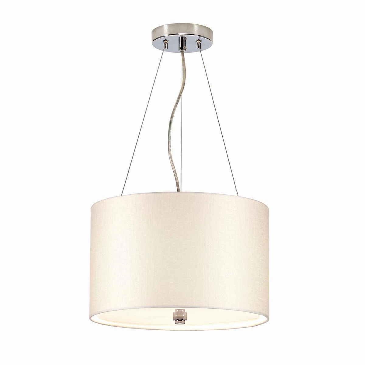 Elstead Pearce 14" Pendant with Chrome Ceiling Pan minimalist ceiling light