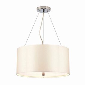Elstead Pearce 18" Pendant with Chrome Ceiling Pan minimalist ceiling light