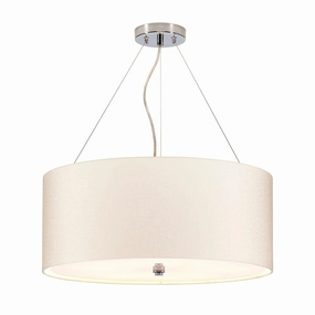 Elstead Pearce 22" Pendant with Chrome Ceiling Pan minimalist ceiling light