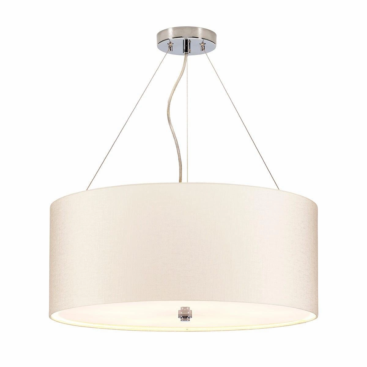 Elstead Pearce 22" Pendant with Chrome Ceiling Pan minimalist ceiling light