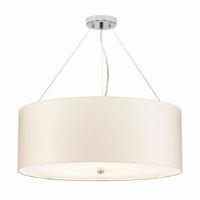 Elstead Pearce 26" Pendant with Chrome Ceiling Pan minimalist ceiling light
