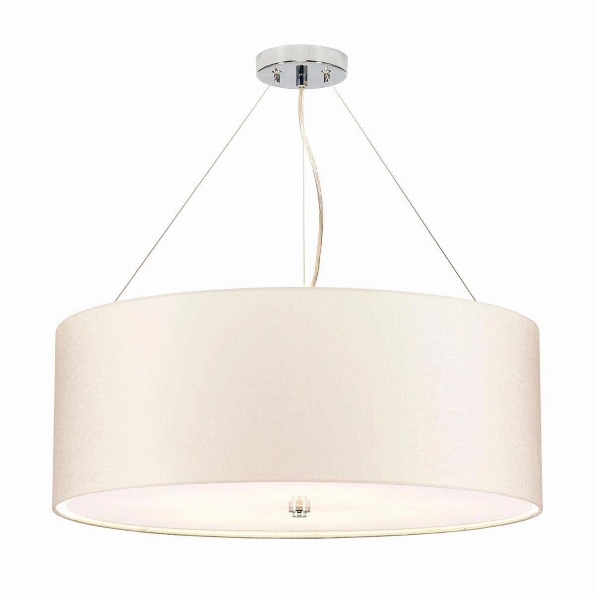 Elstead Pearce 26" Pendant with Chrome Ceiling Pan minimalist ceiling light