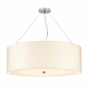 Elstead Pearce 30" Pendant with Chrome Ceiling Pan minimalist ceiling light