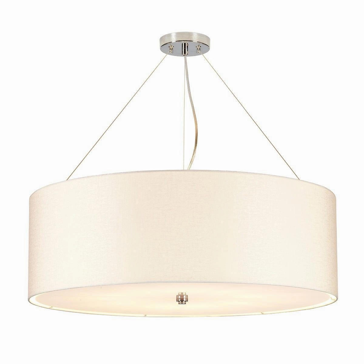 Elstead Pearce 30" Pendant with Chrome Ceiling Pan minimalist ceiling light