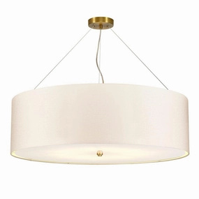 Elstead Pearce 34" Pendant - Aged Brass Ceiling Pan modern ceiling lamp