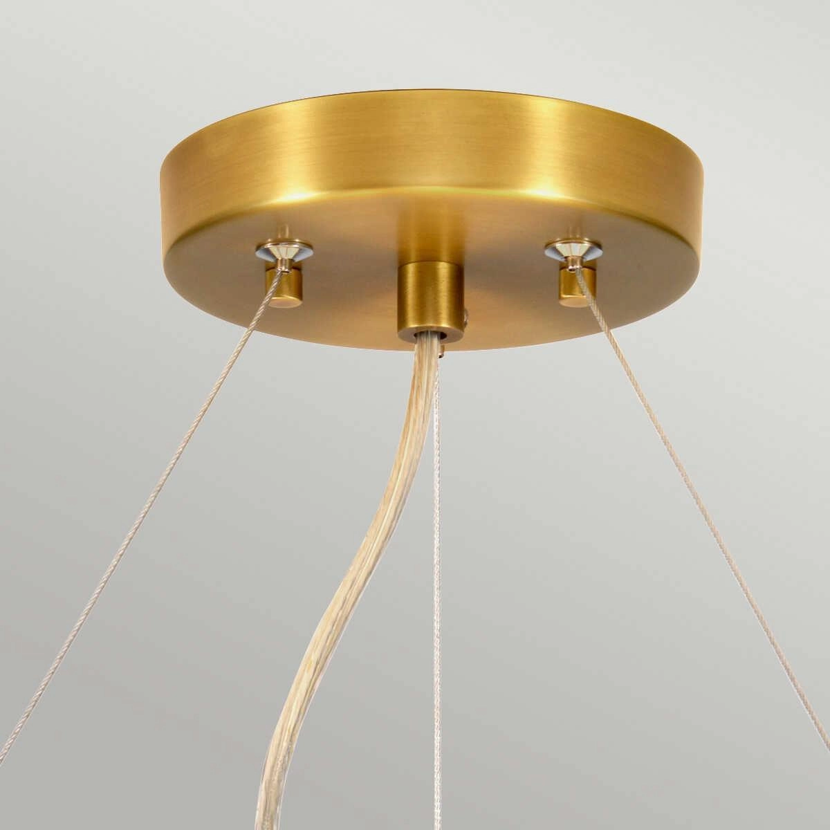 Elstead Pearce 34" Pendant - Aged Brass Ceiling Pan