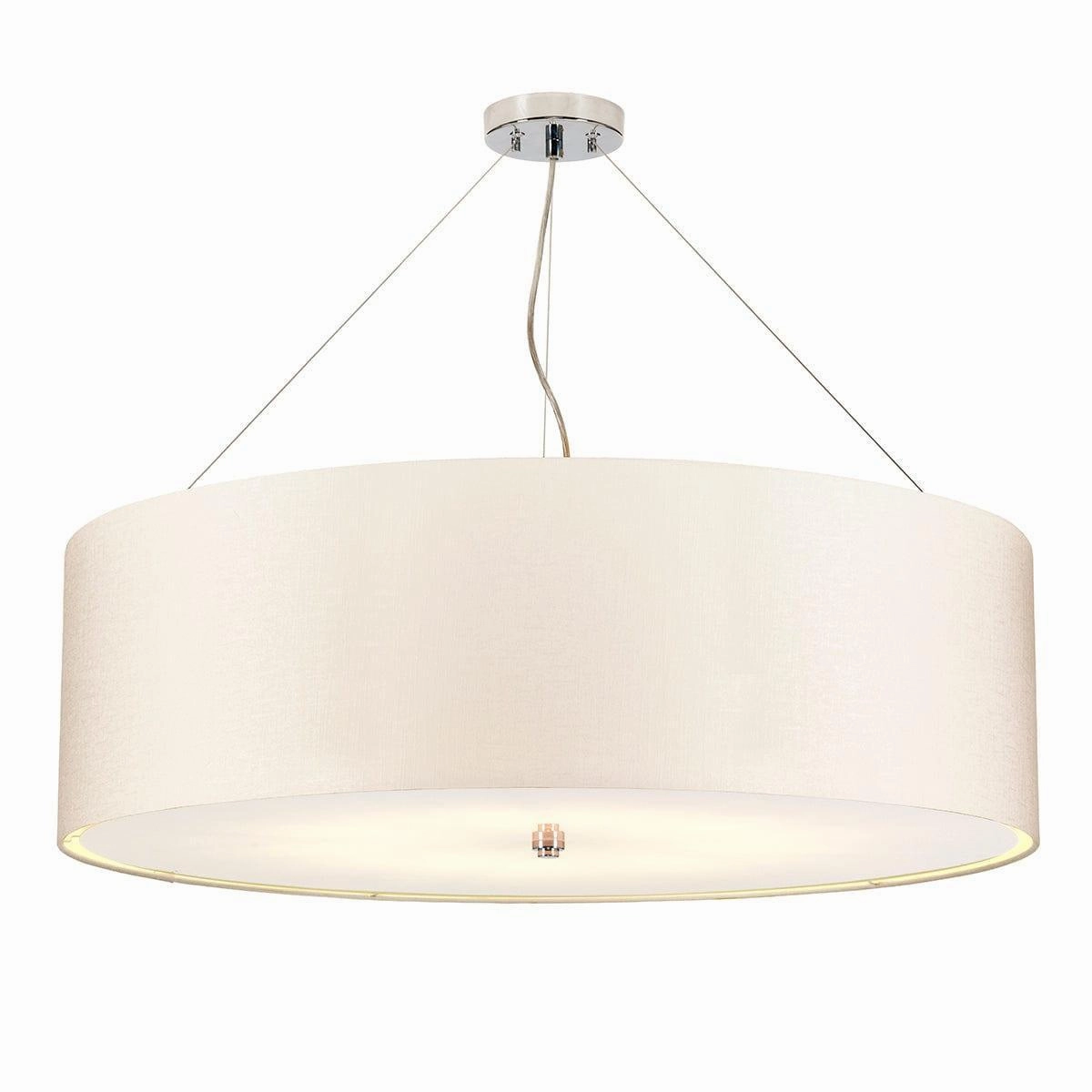 Elstead Pearce 34" Pendant with Chrome Ceiling Pan minimalist ceiling light