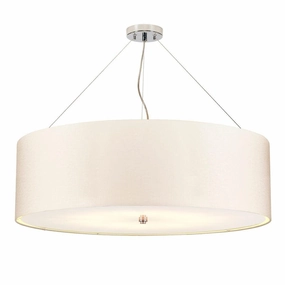 Elstead Pearce 34" Pendant with Chrome Ceiling Pan minimalist ceiling light