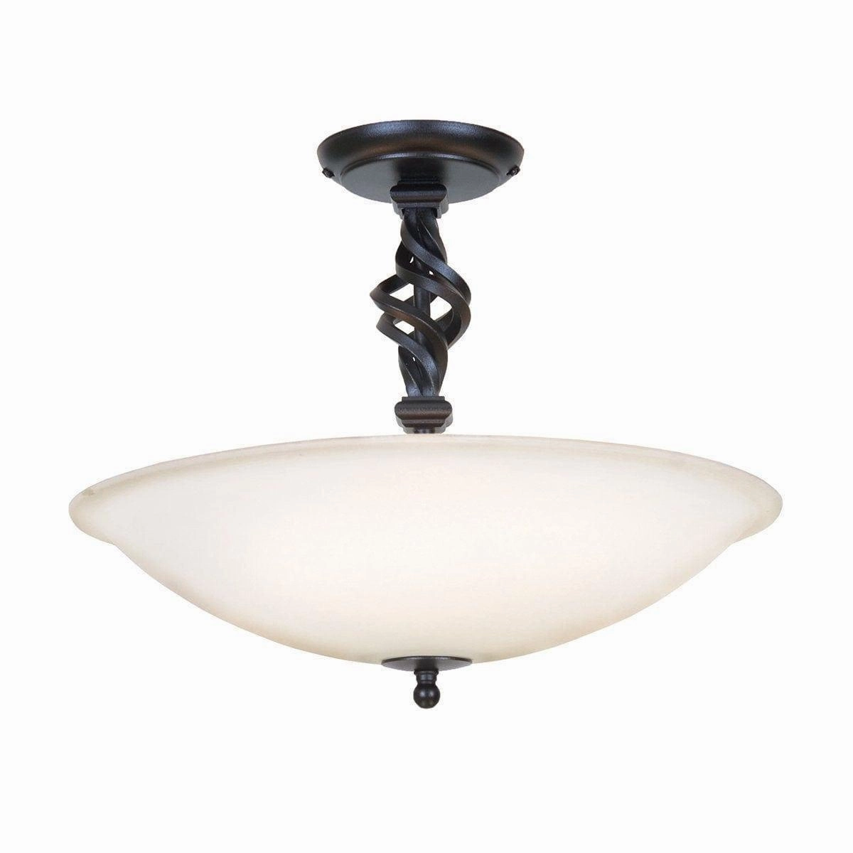 Elstead Pembroke Black Semi-Flush Ceiling Light simple ceiling design light