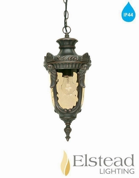 Elstead Philadelphia Bronze Medium Outdoor Pendant Light indoor ambient light