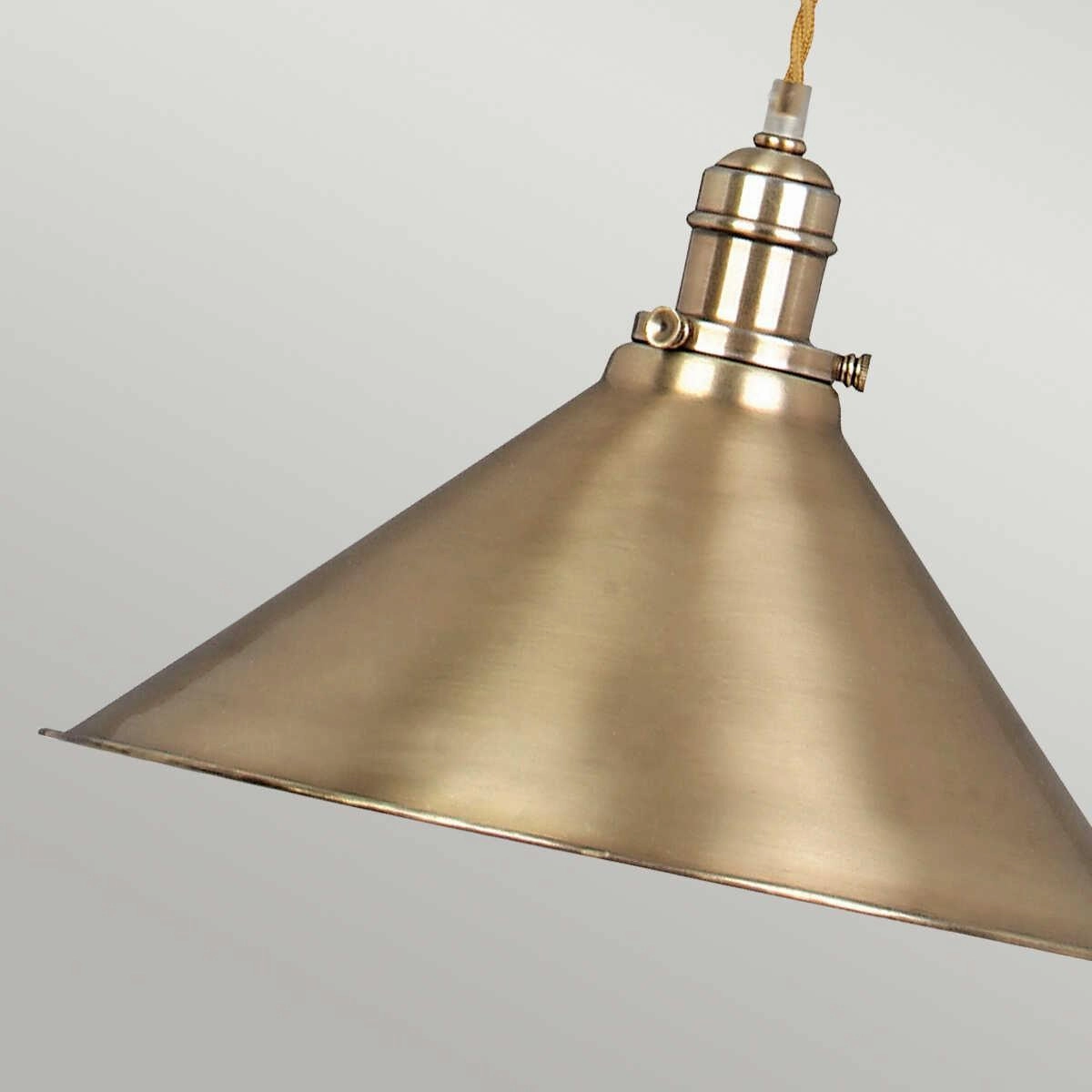 Elstead Provence Brass 1 Light Rise & Fall Ceiling Pendant