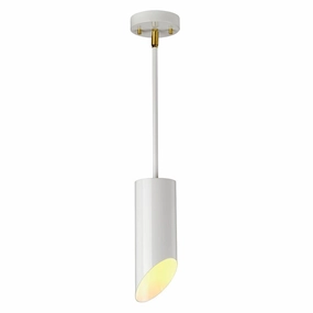 Elstead Quinto 1 Light White Aged Brass Ceiling Pendant Light minimalist ceiling light
