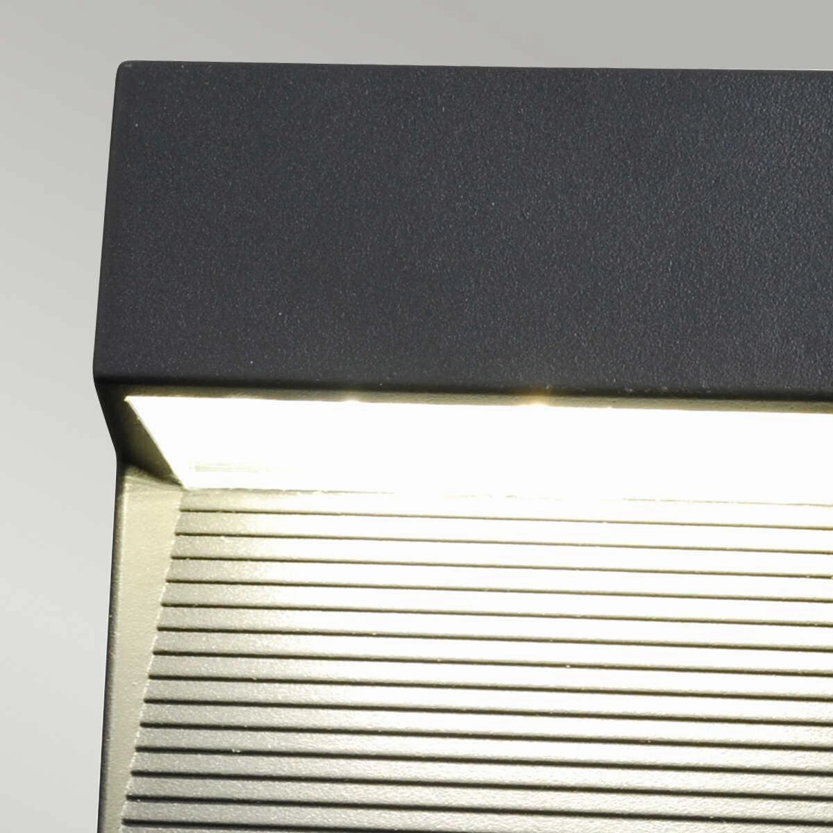 Elstead Radius Square Graphite LED Outdoor Wall Light