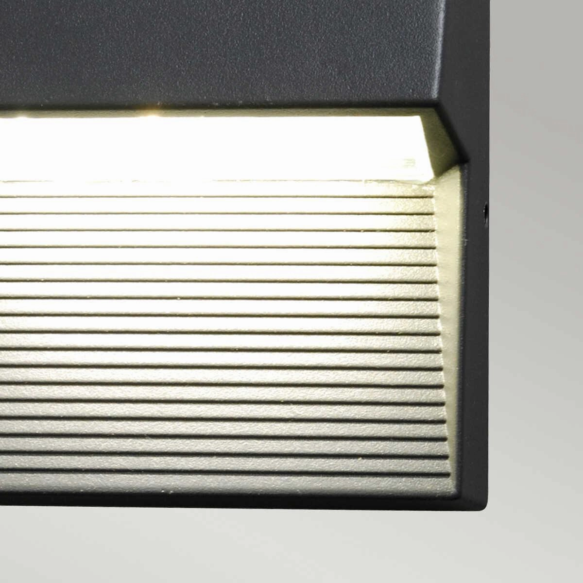 Elstead Radius Square Graphite LED Outdoor Wall Light
