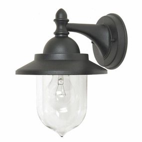 Elstead Sandown Black Outdoor Wall Light indoor ambient light