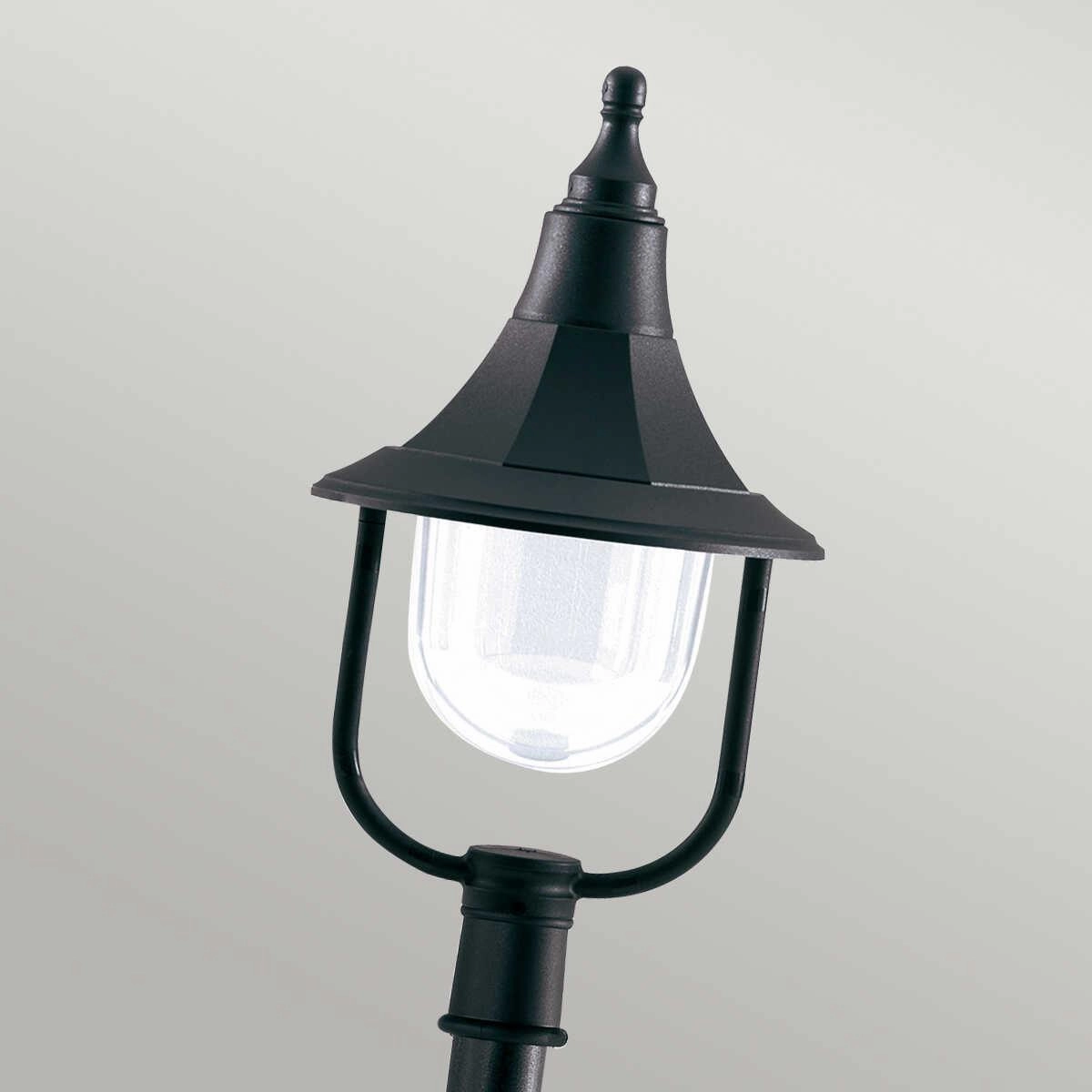 Elstead Shannon Black Outdoor Bollard Light