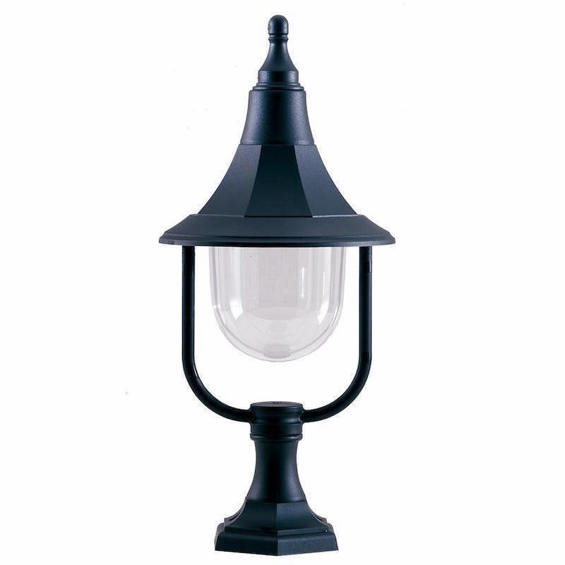 Elstead Shannon Black Outdoor Pedestal Lantern outdoor wall lamp