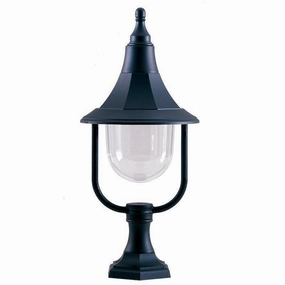 Elstead Shannon Black Outdoor Pedestal Lantern outdoor wall lamp