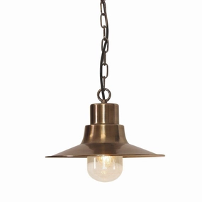 Elstead Sheldon Brass Outdoor Pendant Light outdoor wall lamp