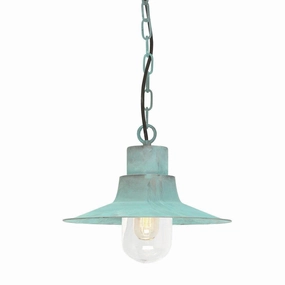 Elstead Sheldon Verdigris Outdoor Pendant Light outdoor wall lamp