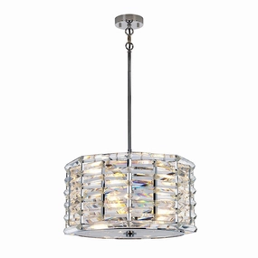 Elstead Shoal 4 Light Polished Nickel Ceiling Pendant minimalist ceiling light