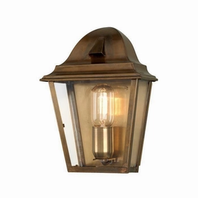 Elstead St James Aged Brass Outdoor Wall Light outdoor wall lamp