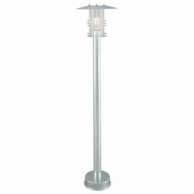 Elstead Stockholm Galvanised Steel Outdoor Bollard Light outdoor wall lamp